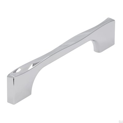 Ручка мебельная удлиненная 2210 128 Хром полированный