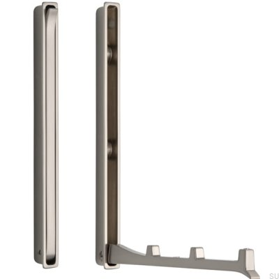 Встраиваемая мебельная вешалка 2227 64 Серебристый матовый