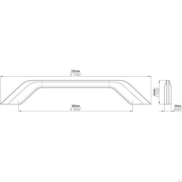 2267-211ZN21--Uchwyt-Meblowy-Podłużny-2267-160-Srebrny-Szczotkowany-Siro-Skandynawskie-Uchwyty_5
