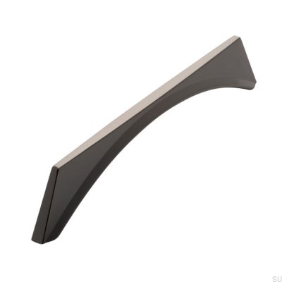 Ручка мебельная удлиненная 2341 160 Антрацит Полированный