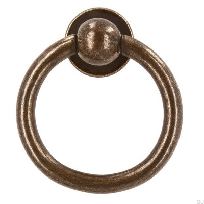Ручка мебельная круглая 2499 Античная бронза
