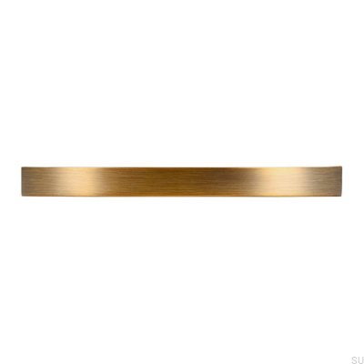 Ручка мебельная удлиненная 2502 128 Античное золото матовое