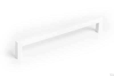 Удлиненная мебельная ручка U 0056 160 Metal White Mat