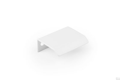 Мебельная ручка Curve 32 edge, белый алюминий