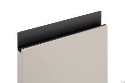 Ручка мебельная кромка Jey 147 Алюминий черный