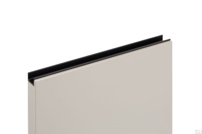 Jey2 247 Алюминиевая ручка для мебели с черной кромкой