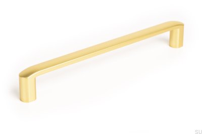 Ручка мебельная продолговатая Roma 192 Gold Brushed