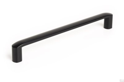 Ручка мебельная продолговатая Roma 192 Black Mat