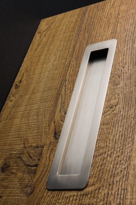 Встраиваемая мебельная ручка Low ST 192 Матовый никель