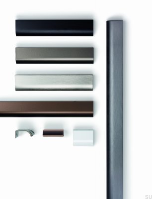 Ручка для мебели Ona 1056 Edge, алюминий, анодированный серебром