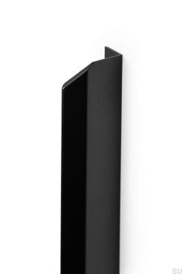 Мебельная ручка Vann 1200 edge, алюминий черный