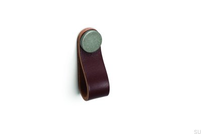 Мебельная ручка Flexa 70 Brown Leather with Tin