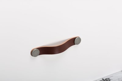 Мебельная ручка Flexa 128 Leather Brown with Tin