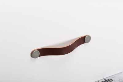 Мебельная ручка Flexa 160 Leather Brown with Tin