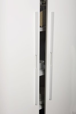 Ручка мебельная удлиненная Пик 1120 Алюминий Белый (асимметричная)