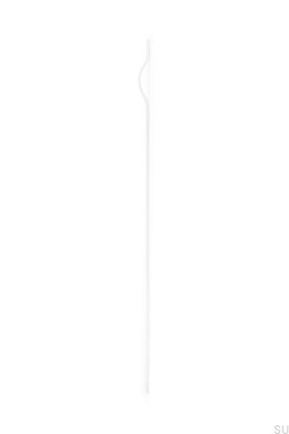 Ручка мебельная продольная Brave 992 Aluminium White (асимметричная)