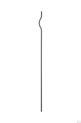 Brave 992 продолговатая мебельная ручка алюминий черный мат (асимметричный)