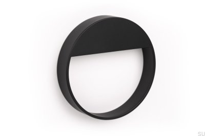 Ручка мебельная круглая Bau 64, черный металл