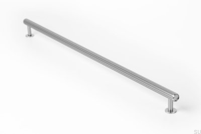 Rille 480 Серебряная алюминиевая удлиненная мебельная ручка