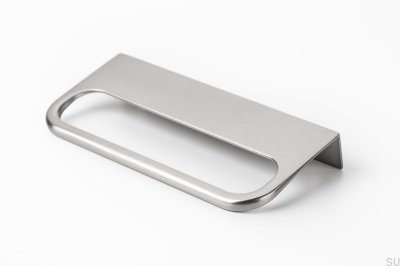 Накладная мебельная ручка, матовый никель