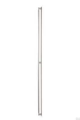 Ручка мебельная продольная с накладкой Arpa 1178, алюминий, серебристый, матовый