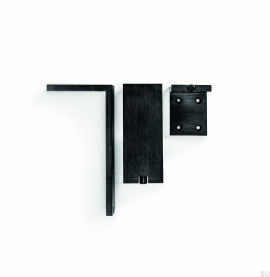 Мебельная ножка Fonda 100 Aluminium Black Brushed