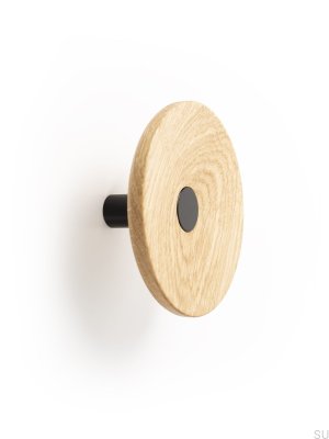 Zoot 120 Деревянная настенная вешалка из дуба с черным эко