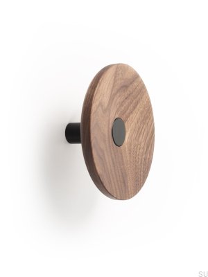 Zoot 120 Настенная вешалка из орехового дерева с черным эко