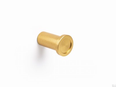 Круглая эко-вешалка с золотистой щеткой