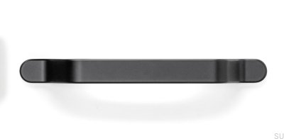 Ручка мебельная удлиненная Belt 160 Metal Black Matt