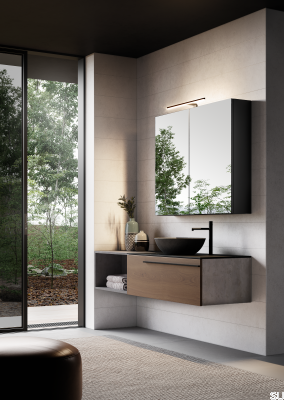 Светильник для ванной над зеркалом Бра LED Jot D-M 305 мм Хром