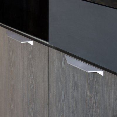 Ручка мебельная продольная Cutt 480/1376, алюминий, серебро