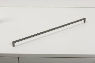 Ручка мебельная удлиненная U 0056 492 Серый металл Брашированный