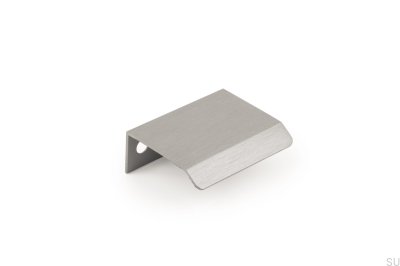 Мебельная ручка Curve 32 Aluminium Grey с матовым краем