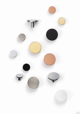 Ручка мебельная Como Big Black Polished Nickel