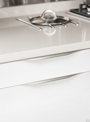 Краевая мебельная ручка Forma 0250 497 Алюминий серебристый матовый