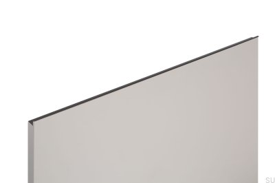 Мебельная ручка Grada 1197 из алюминия с черной кромкой