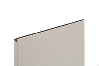 Мебельная ручка Grada 247 из алюминия с черной кромкой