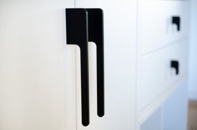 Мебельная ручка Soft Cut 200 Aluminium Black