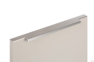 Мебельная ручка Linear 347 из алюминия с серебристой кромкой