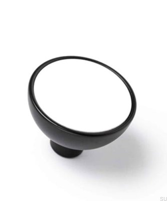 Мебельная ручка Bol Black с белым