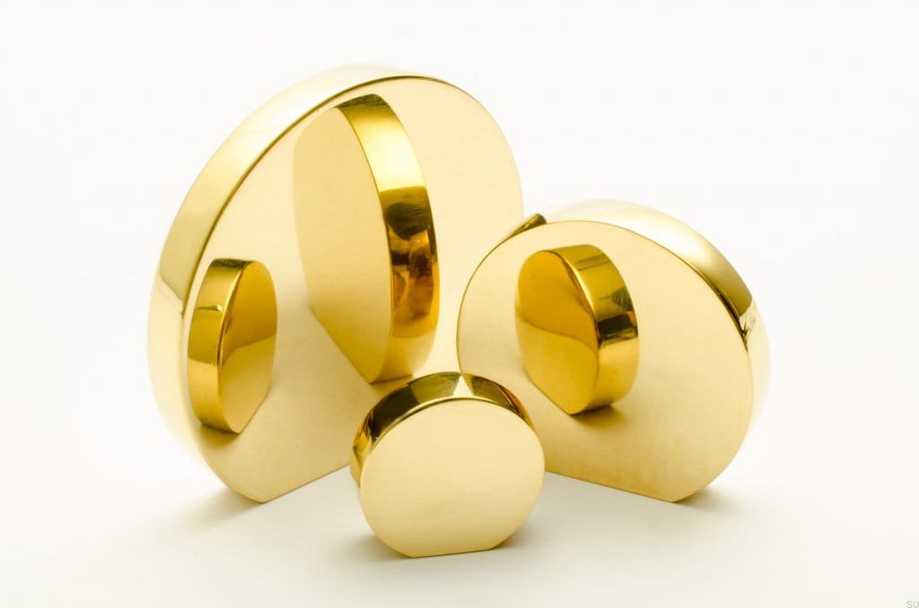 Gałki meblowe Globe mosiężne polerowane