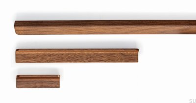 Ручка мебельная удлиненная Flapp 160 Wooden Walnut