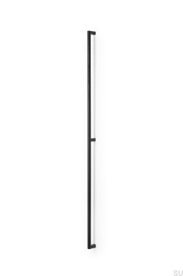 Eto 992 Деревянный черный с черной алюминиевой удлиненной ручкой для мебели