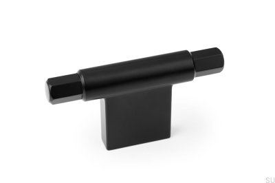 Ручка мебельная T-Bar Prisma Metal Black Matt