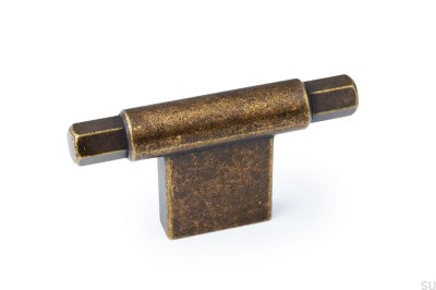 Ручка мебельная T-Bar Prisma Rustic Gold