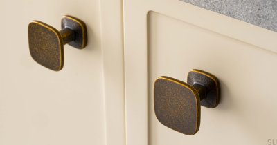 Ручка мебельная Quart Big Rustic Gold