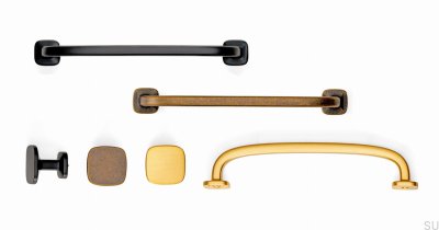 Мебельная ручка Quart Mini Rustic Gold