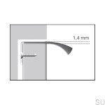 Rysunek techniczny uchwytu od boku