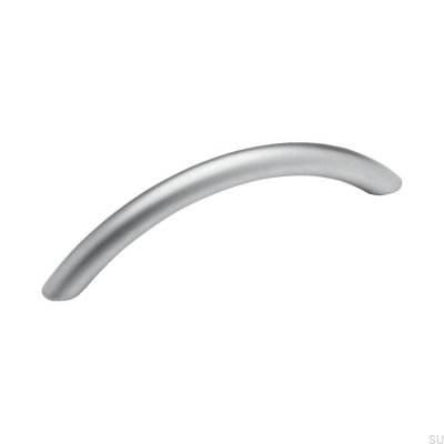 Удлиненная мебельная ручка 7860 96 Silver Brushed (имитация алюминия)